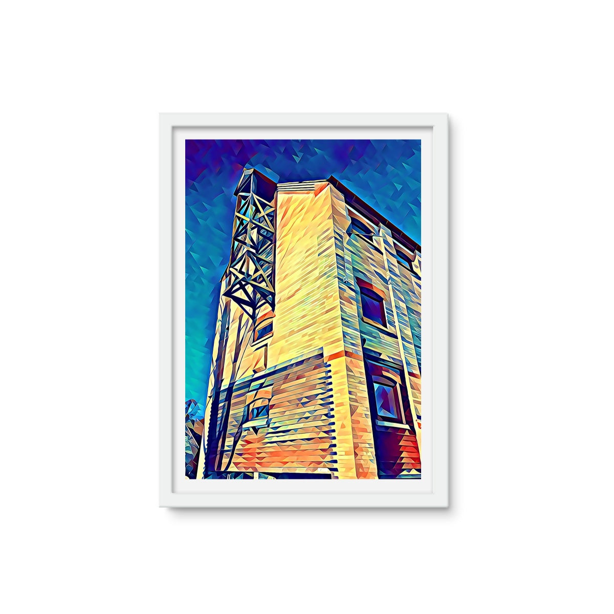 The Maltings 2 - Poly Art Framed Photo Tile