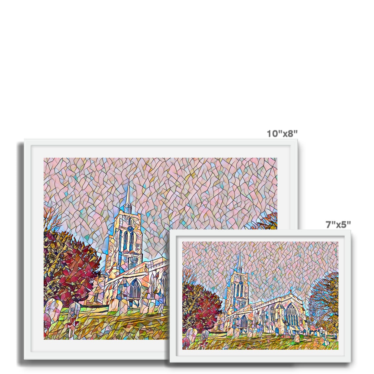 St Mary's from the East - Mosaic Framed Photo Tile