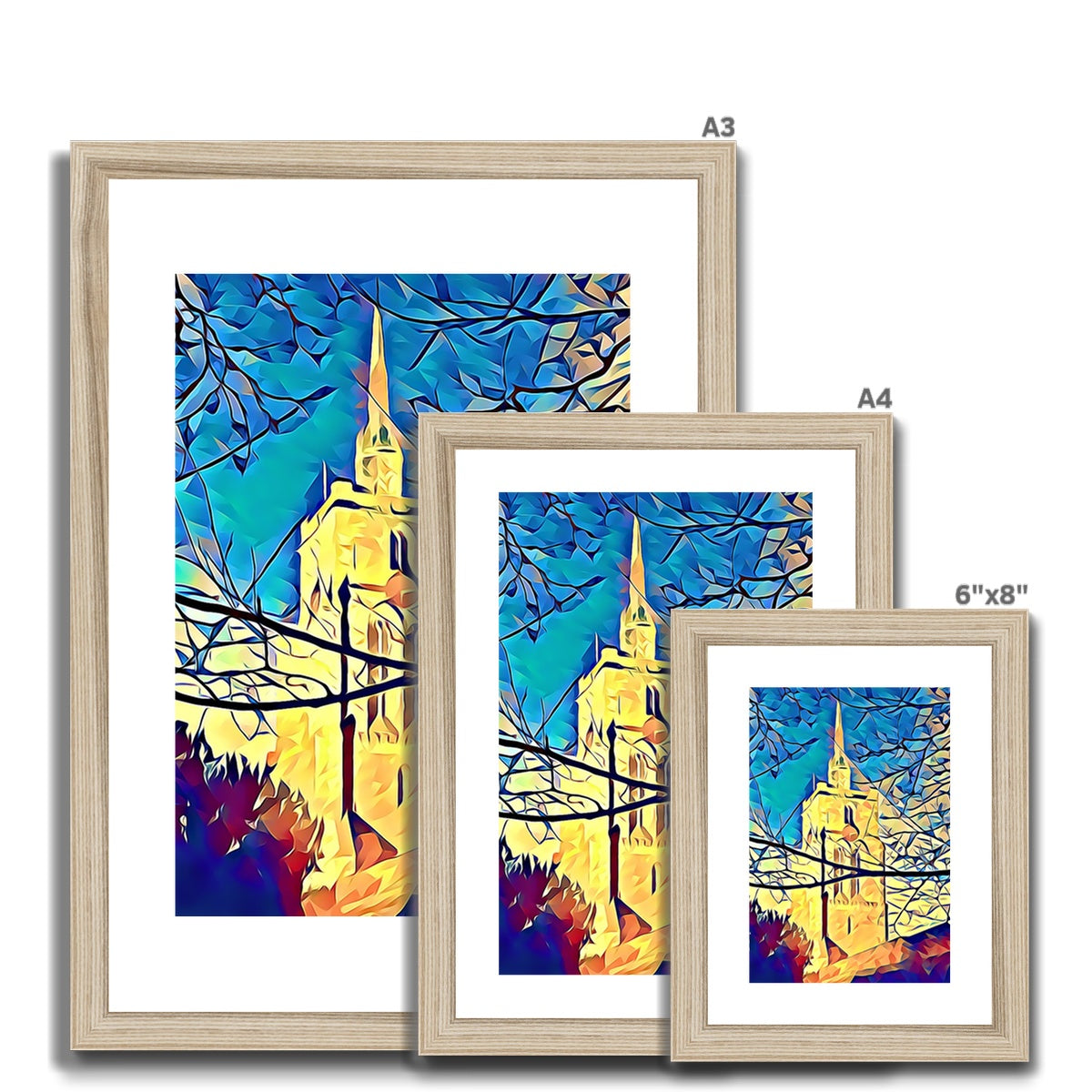 St Mary's Veiled - Poly Art Framed & Mounted Print
