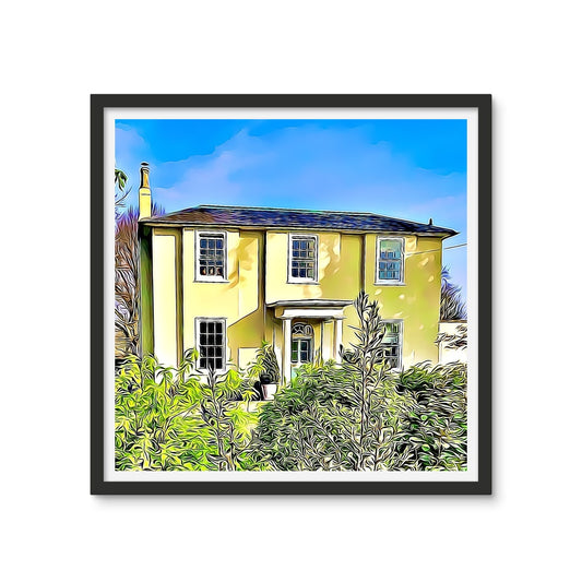 The Old Rectory - Illustrated Framed Photo Tile