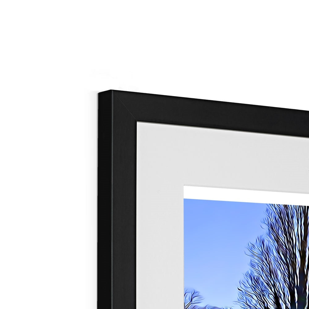 The Poplars - Illustrated Framed & Mounted Print