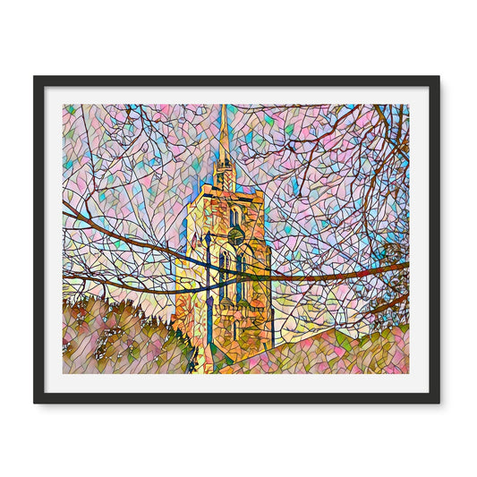 St Mary's Veiled - Mosaic Framed Photo Tile