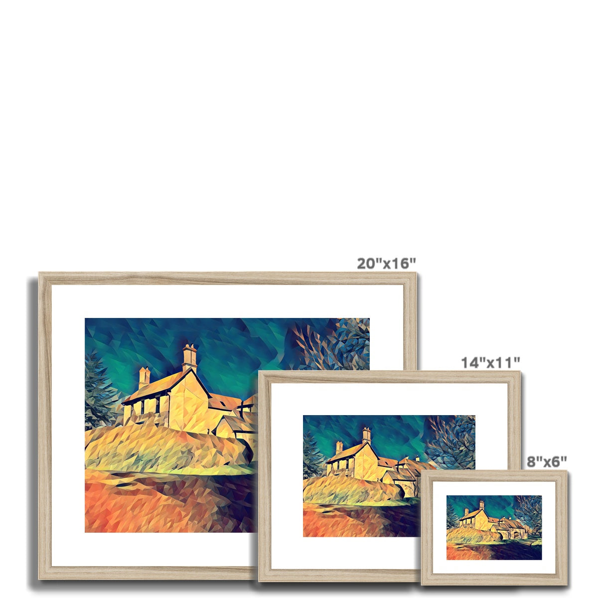 The Grange - Poly Art Framed & Mounted Print