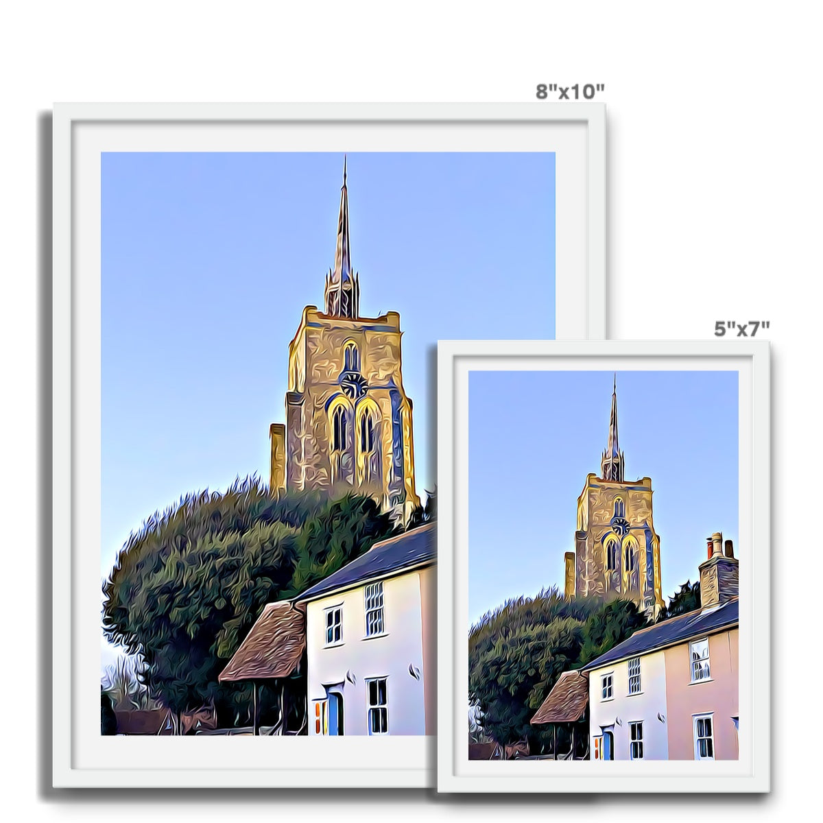 Mill Street - Illustrated Framed Photo Tile