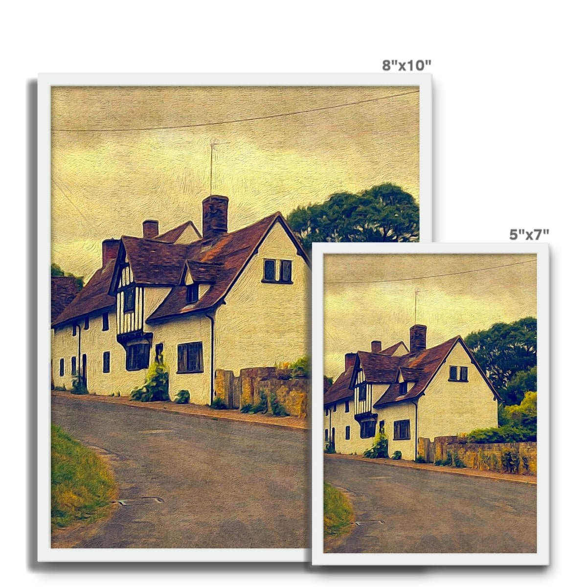 Mill Street - Oil Framed Photo Tile