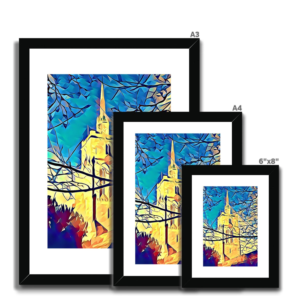 St Mary's Veiled - Poly Art Framed & Mounted Print
