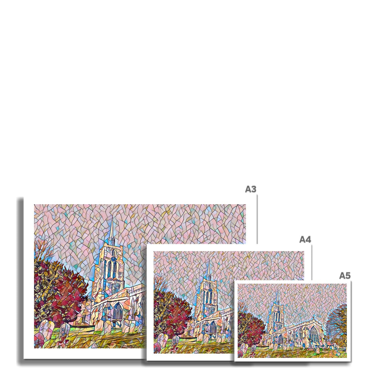 St Mary's from the East - Mosaic Fine Art Print