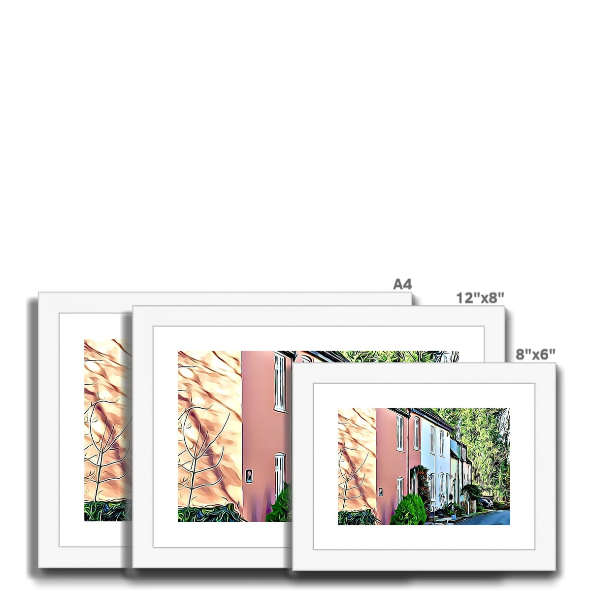 Springhead Illustrated Framed & Mounted Print