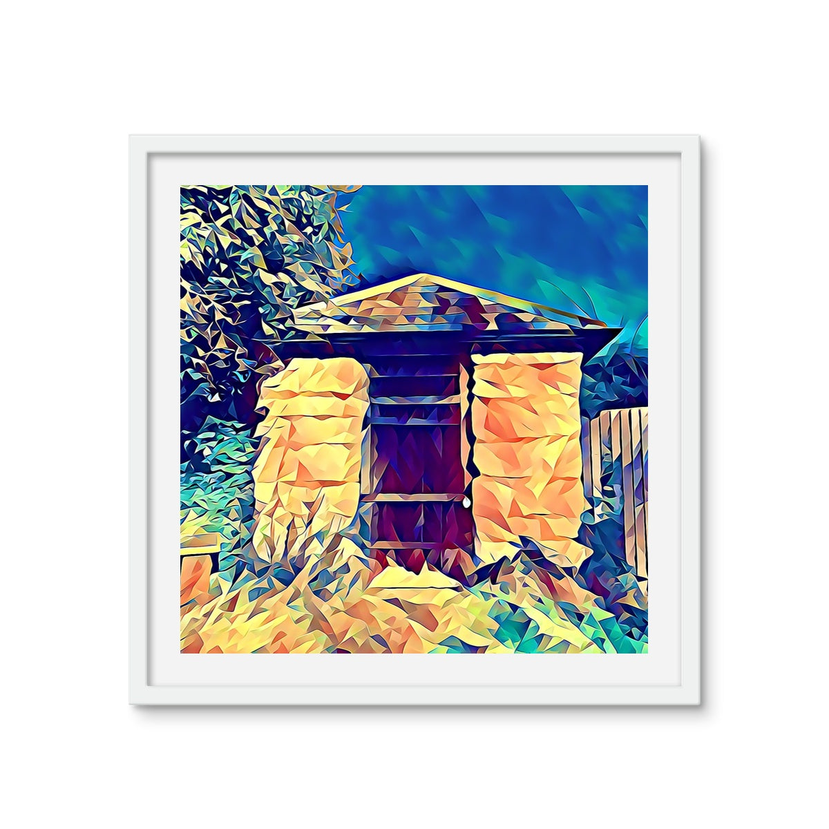 The Lock Up - Poly Art Framed Photo Tile