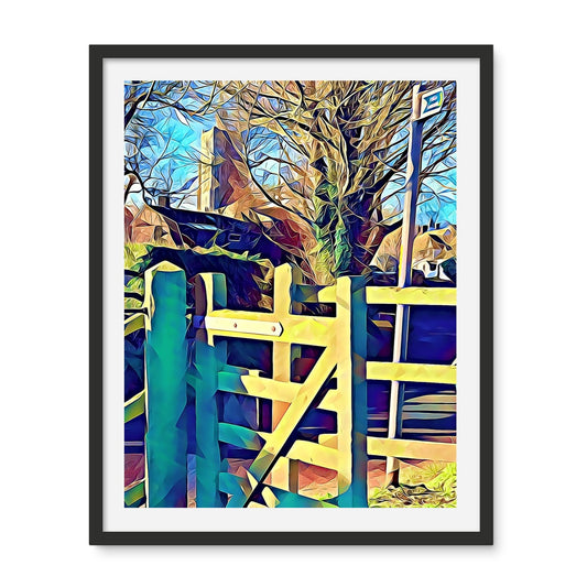 St Mary's from Sticky Lane - Poly Art Framed Photo Tile