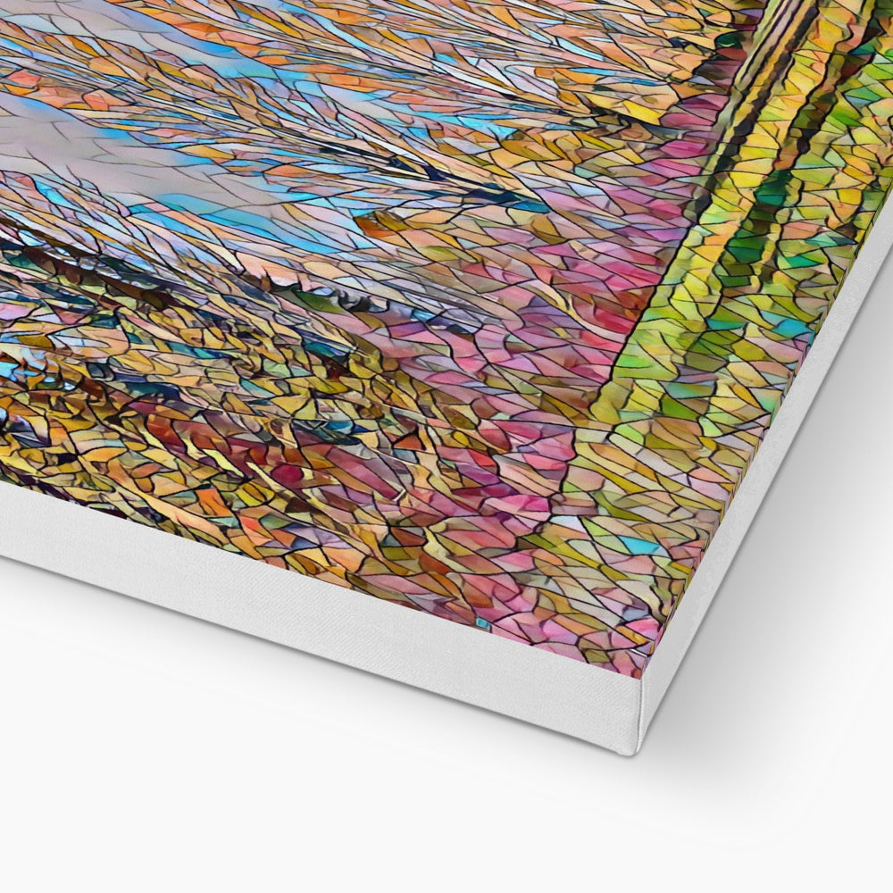 The Poplars - Mosaic Canvas
