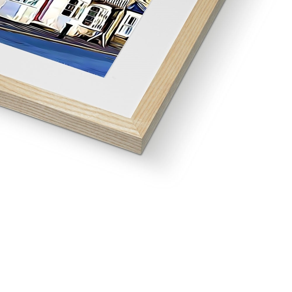 Tudor High Street - Illustrated Framed & Mounted Print