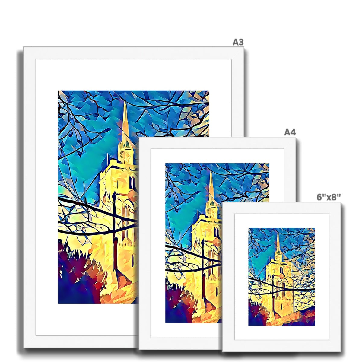 St Mary's Veiled - Poly Art Framed & Mounted Print