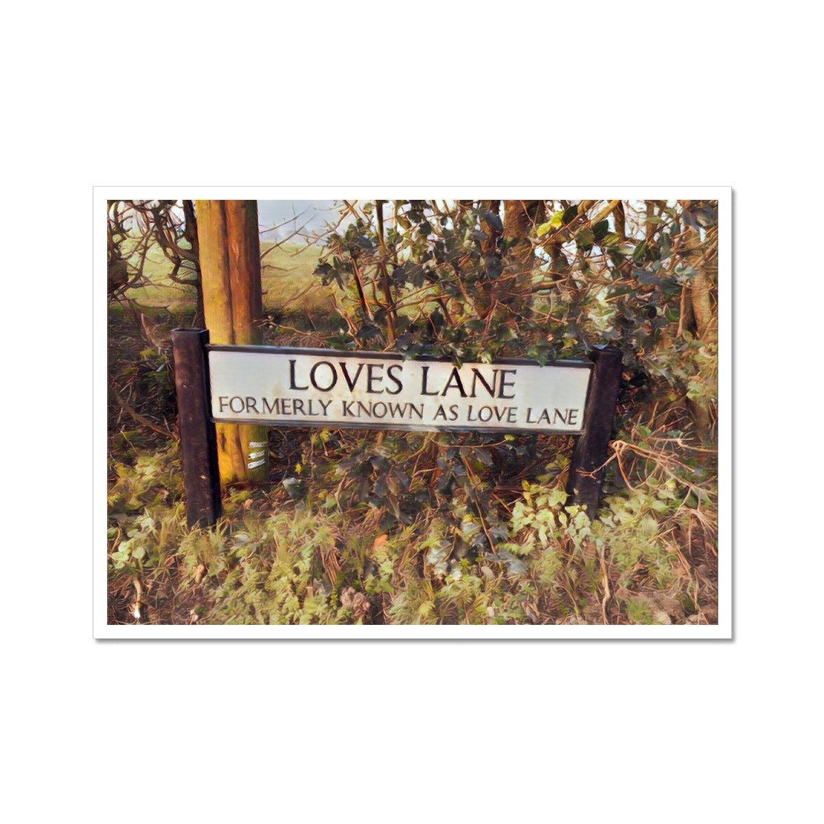 Loves Lane  -  Watercolour Fine Art Print