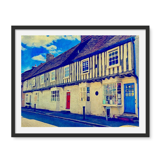 High Street - Oil Framed Photo Tile