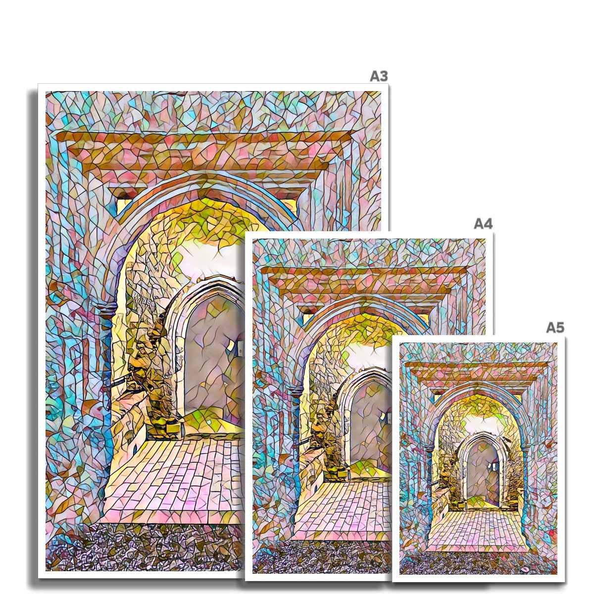 St Mary's North Entrance - Mosaic Fine Art Print
