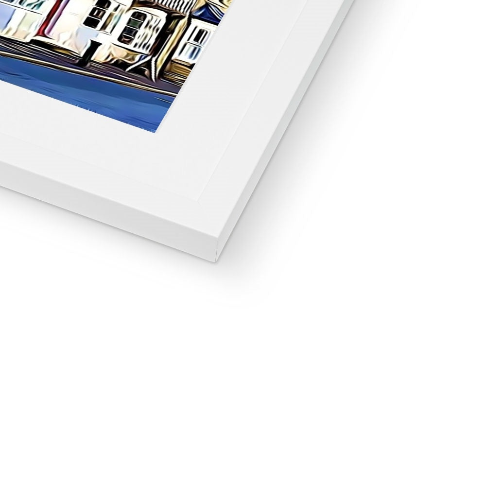 Tudor High Street - Illustrated Framed & Mounted Print