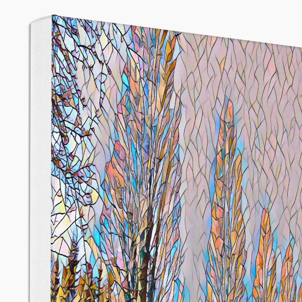 The Poplars - Mosaic Canvas