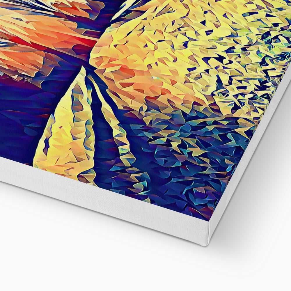 The Poplars - Poly Art Canvas