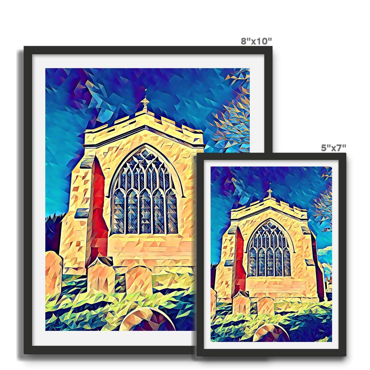 St Mary's East Face - Poly Art Framed Photo Tile