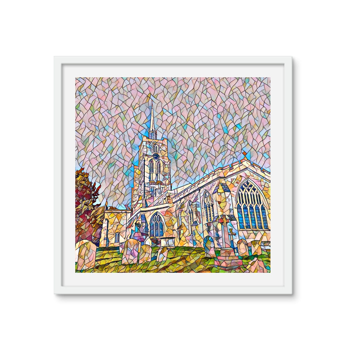 St Mary's Graveyard - Mosaic Framed Photo Tile