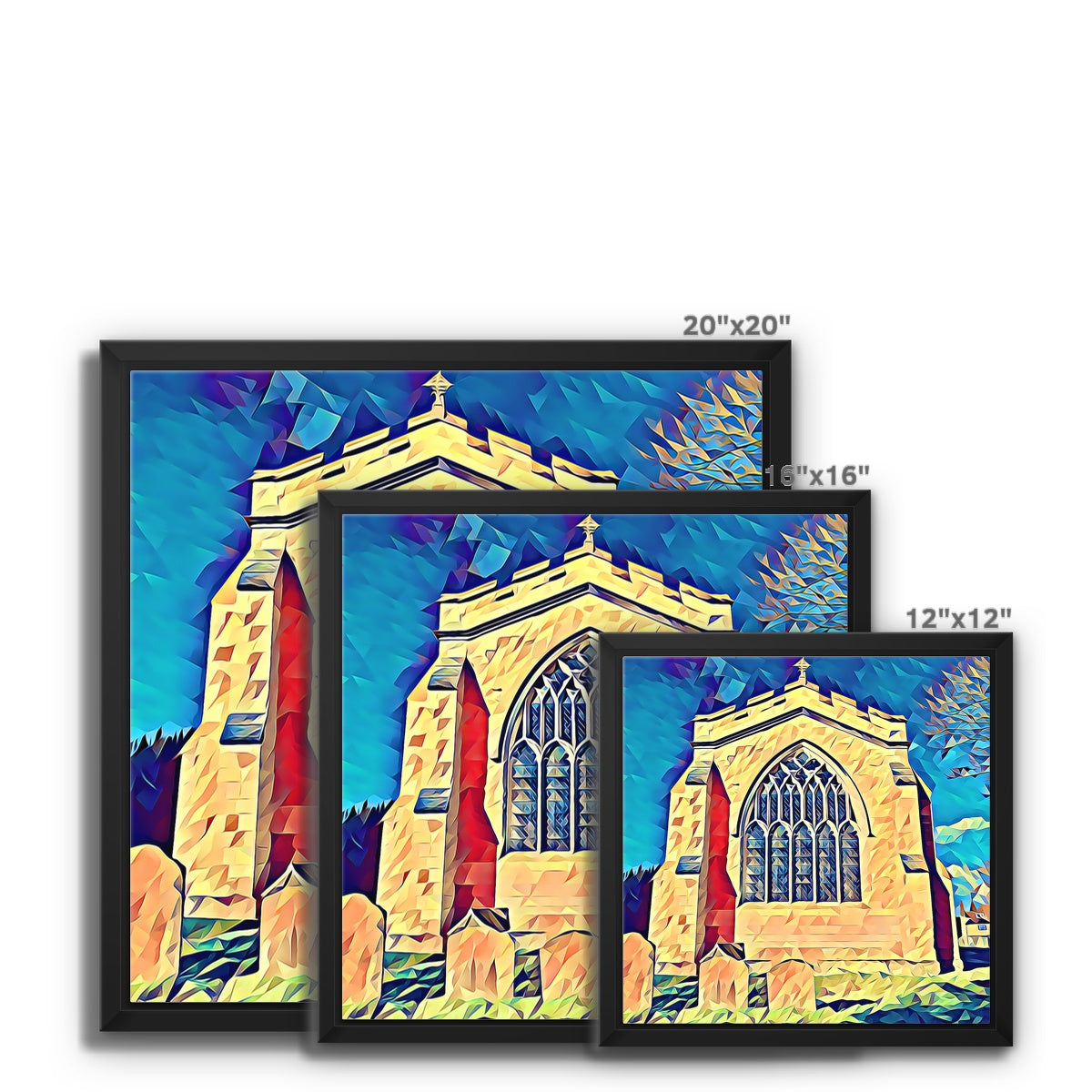 St Mary's East Face - Poly Art Framed Canvas
