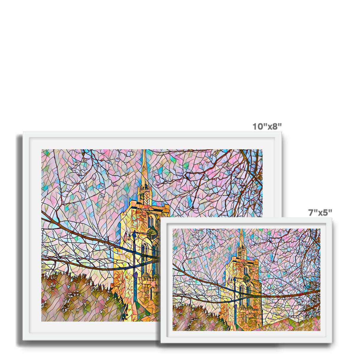 St Mary's Veiled - Mosaic Framed Photo Tile
