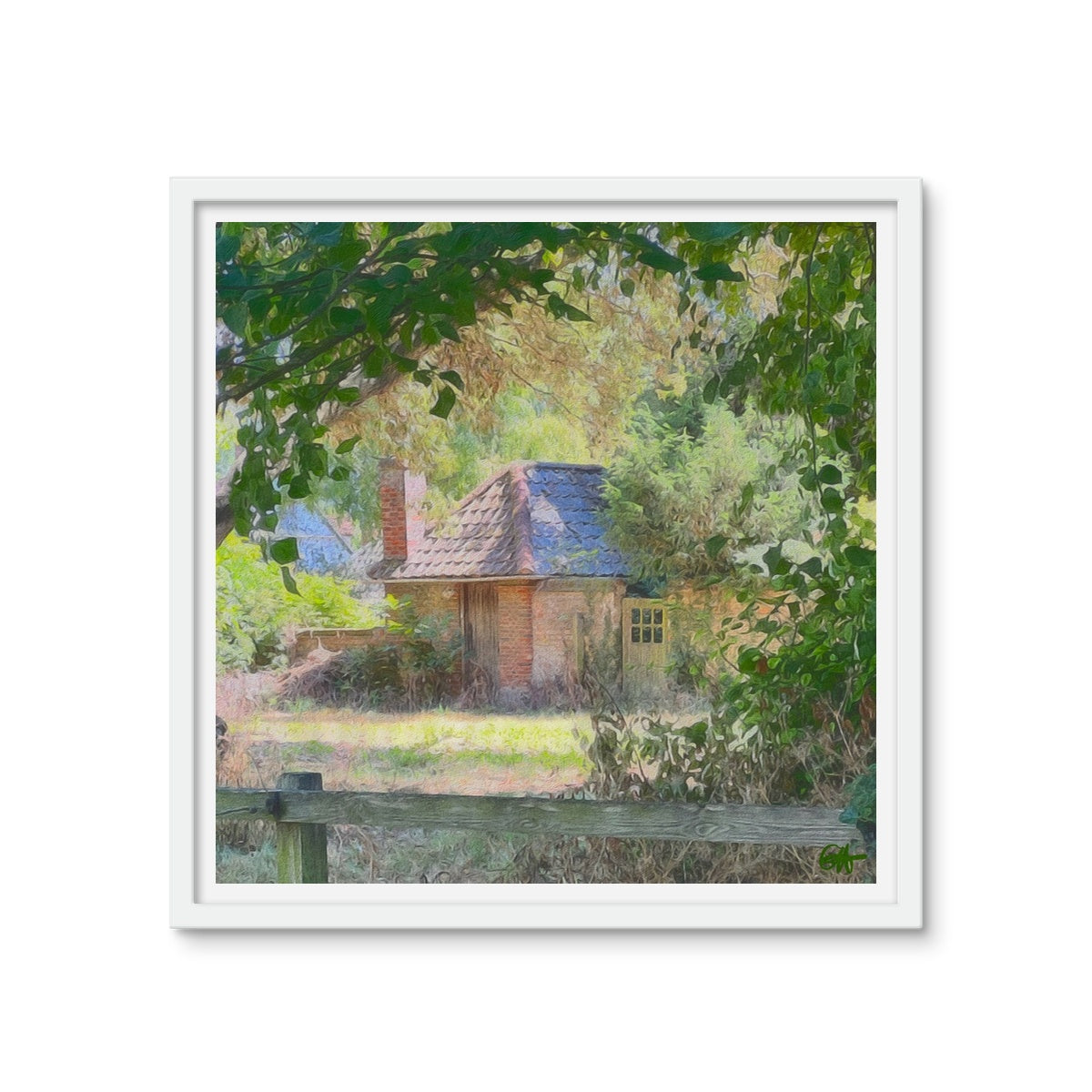 Hidden on Rolly’s Lane - Oil Framed Photo Tile