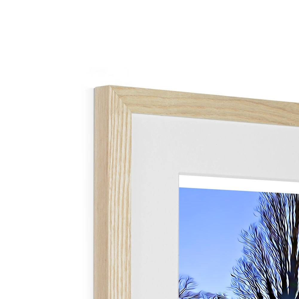 The Poplars - Illustrated Framed & Mounted Print