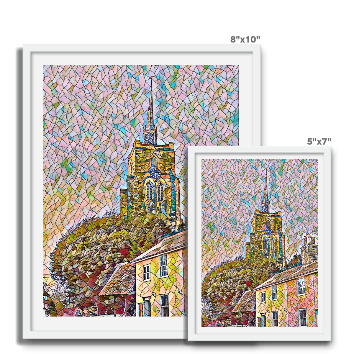 St Mary's from Mill Street - Mosaic Framed Photo Tile