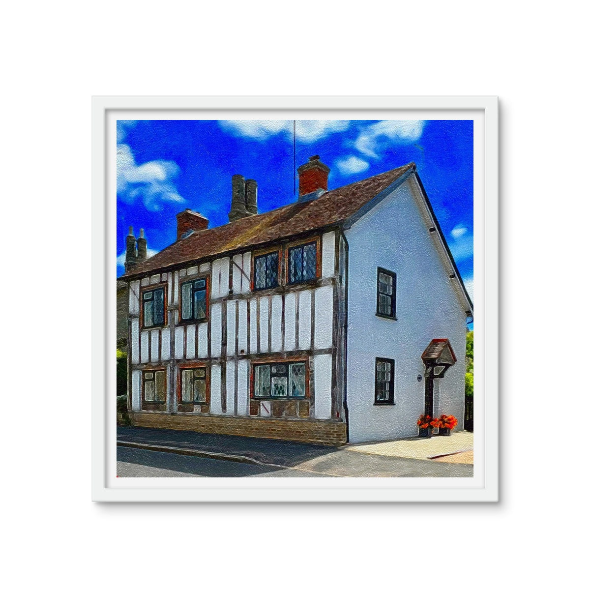 Beams Cottage - Oil Framed Photo Tile