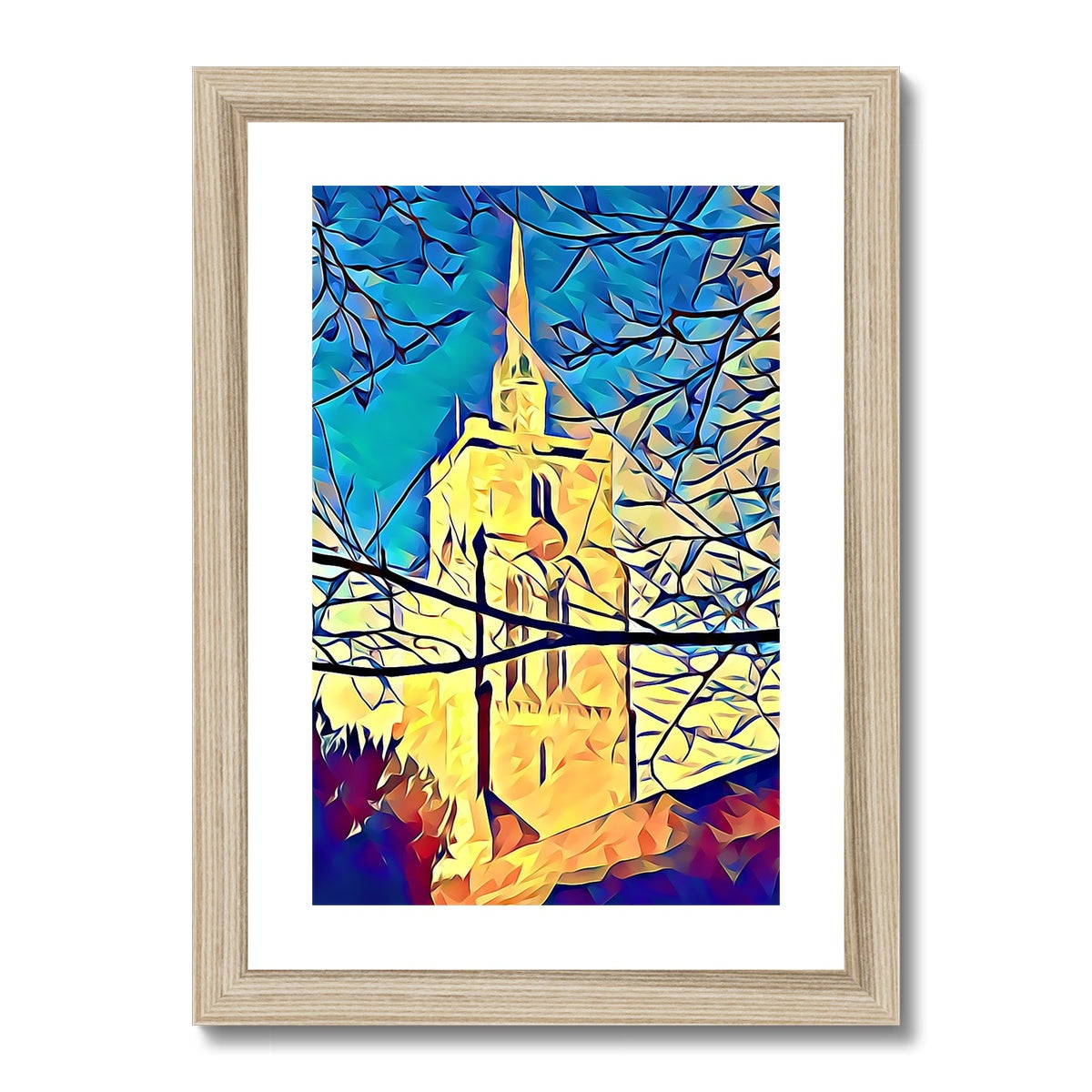 St Mary's Veiled - Poly Art Framed & Mounted Print