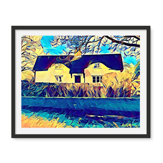Ashwell End - Poly Art Framed Photo Tile