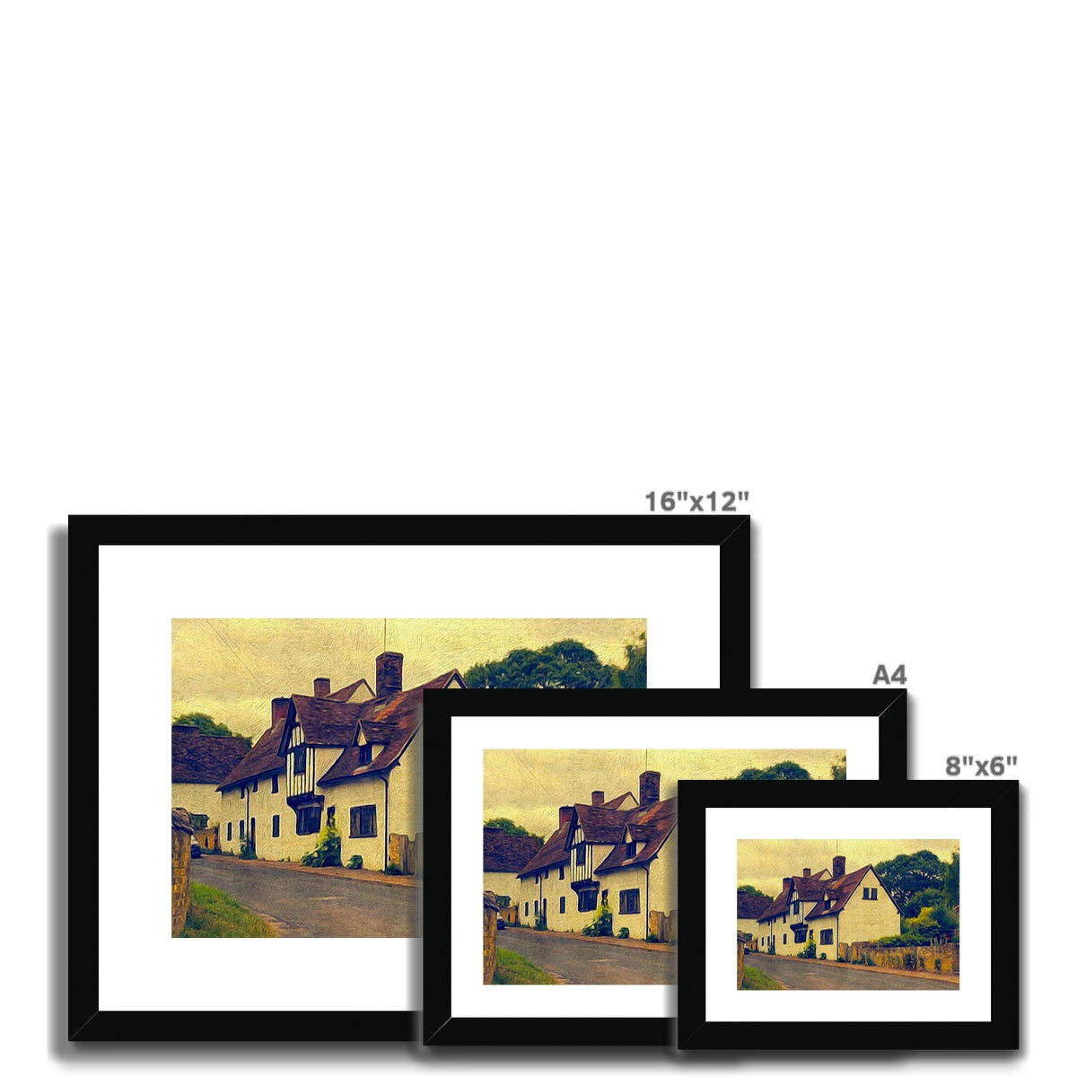 Mill Street - Oil Framed & Mounted Print