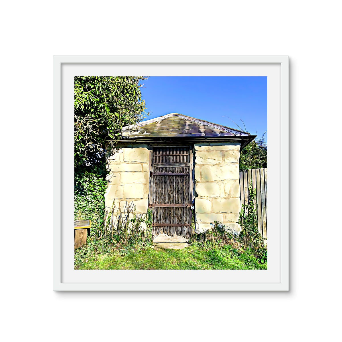 The Lock Up - Illustrated Framed Photo Tile