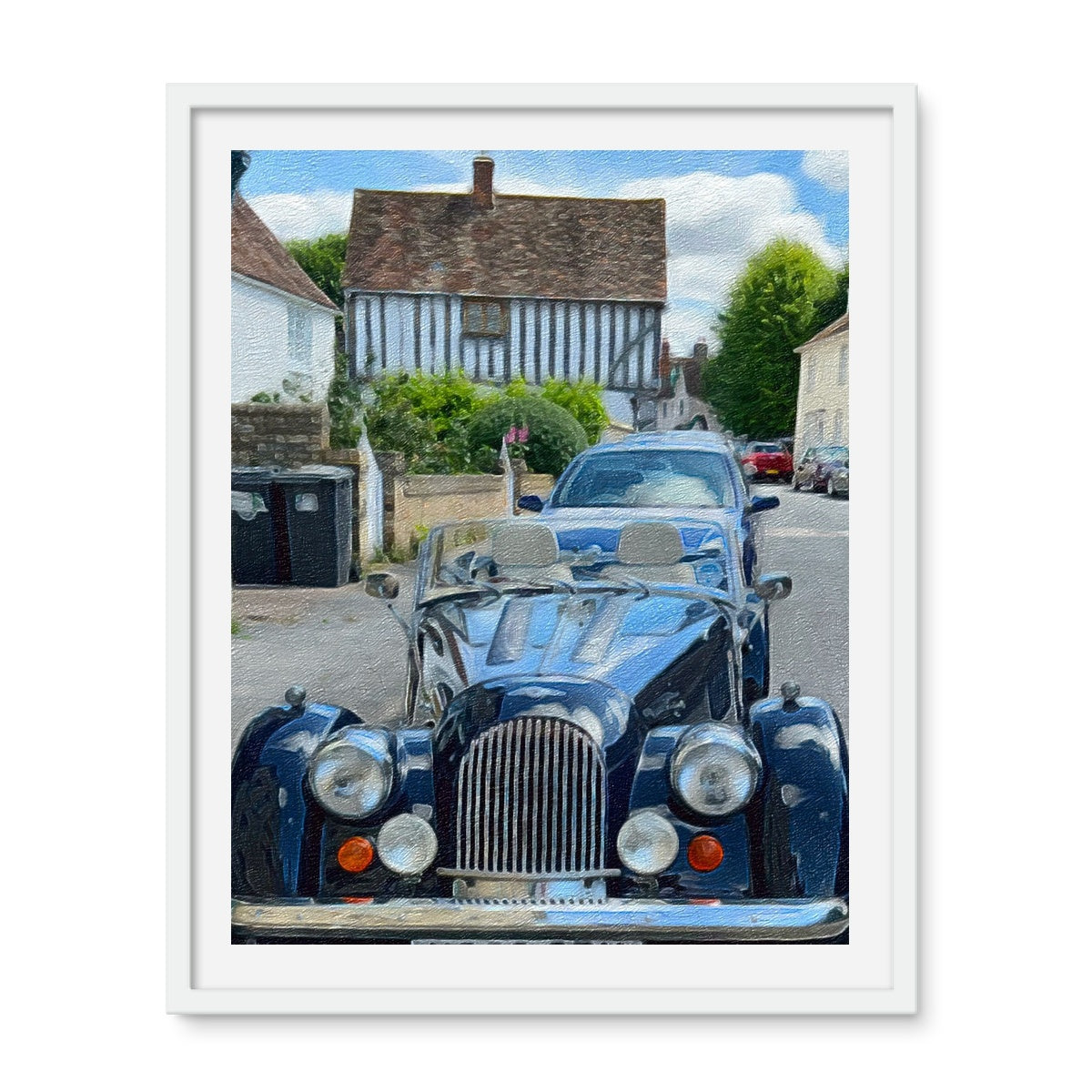 Morgan on the High Street - Oil Framed Photo Tile