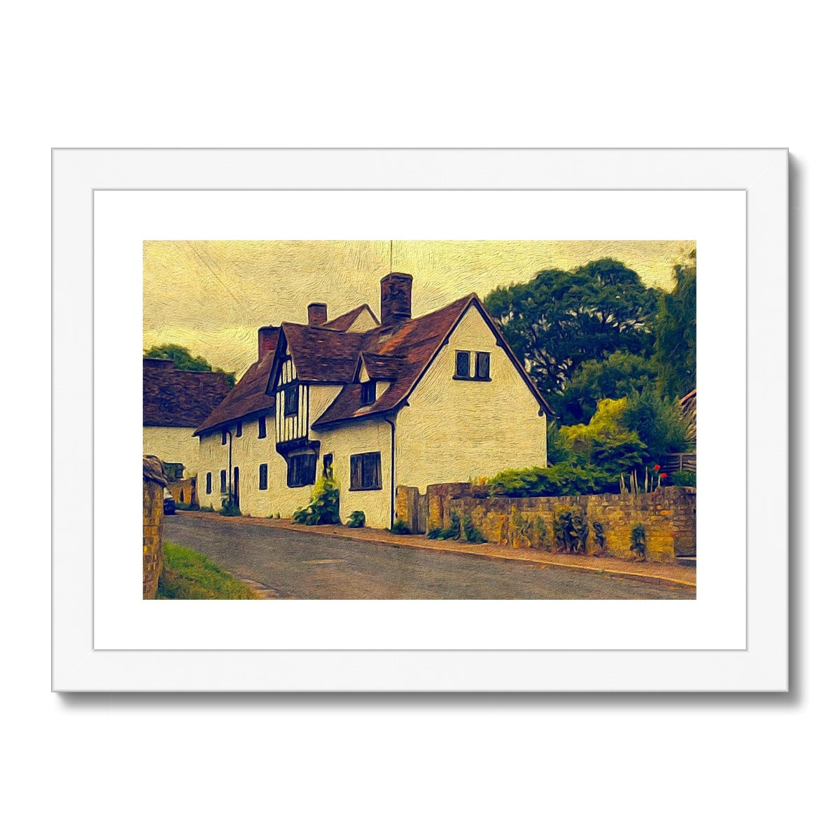 Mill Street - Oil Framed & Mounted Print