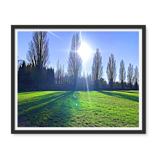 The Poplars - Illustrated Framed Photo Tile