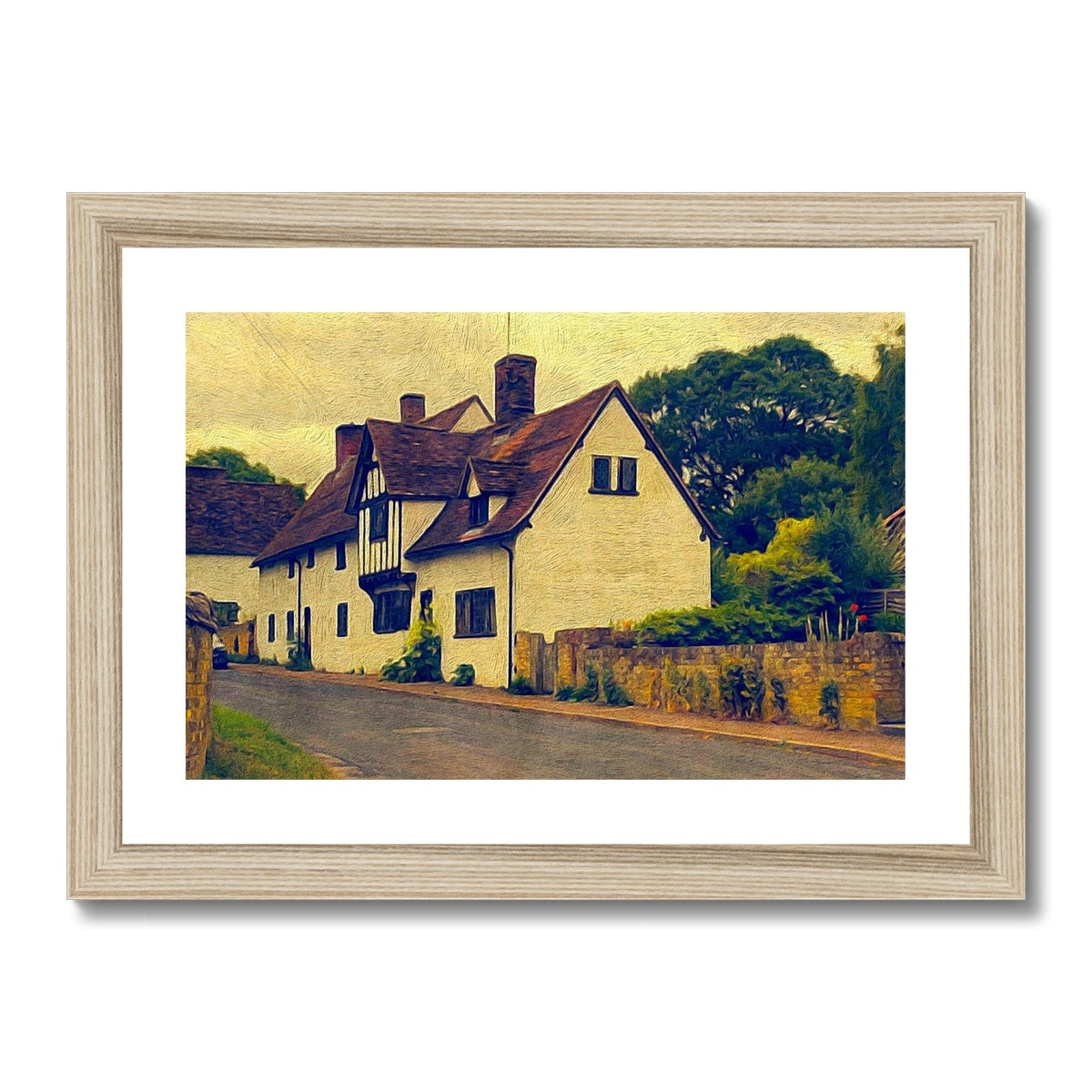 Mill Street - Oil Framed & Mounted Print