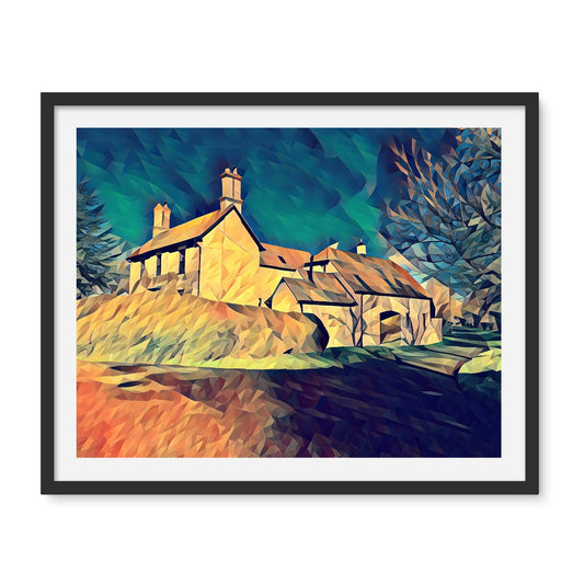 The Grange - Poly Art Framed Photo Tile