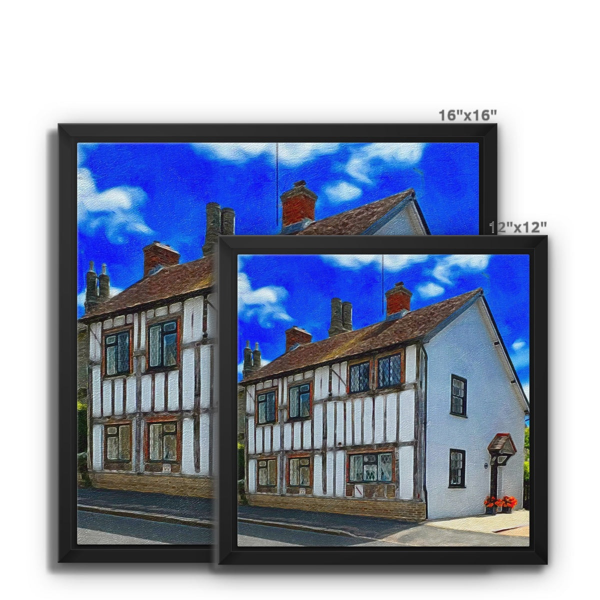 Beams Cottage - Oil Framed Canvas