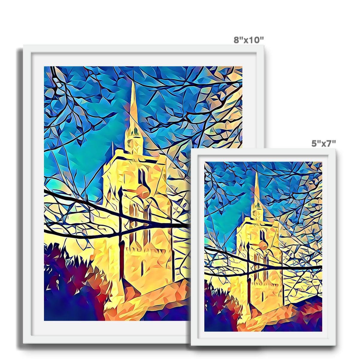 St Mary's Veiled - Poly Art Framed Photo Tile