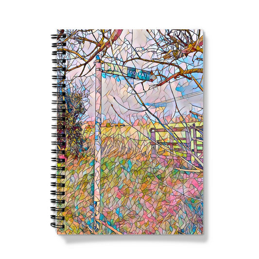 Loves Lane Footpath & Gate - Mosaic Notebook