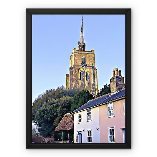 Mill Street - Illustrated Framed Canvas