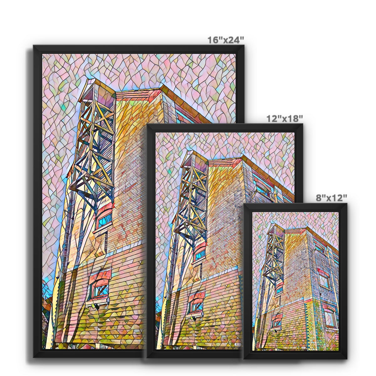 The Maltings 2 - Mosaic Framed Canvas