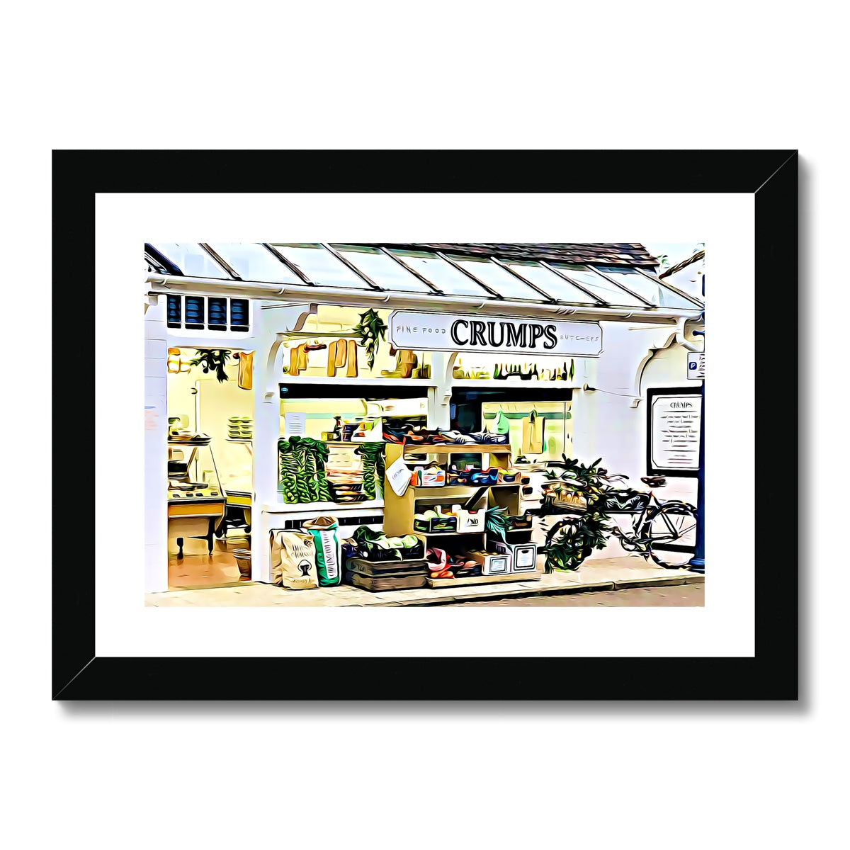 Crumps - Illustrated Framed & Mounted Print