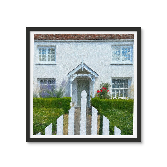 Vine Cottage - Oil Framed Photo Tile