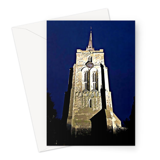 St Mary's in the Evening - Illustrated Greeting Card