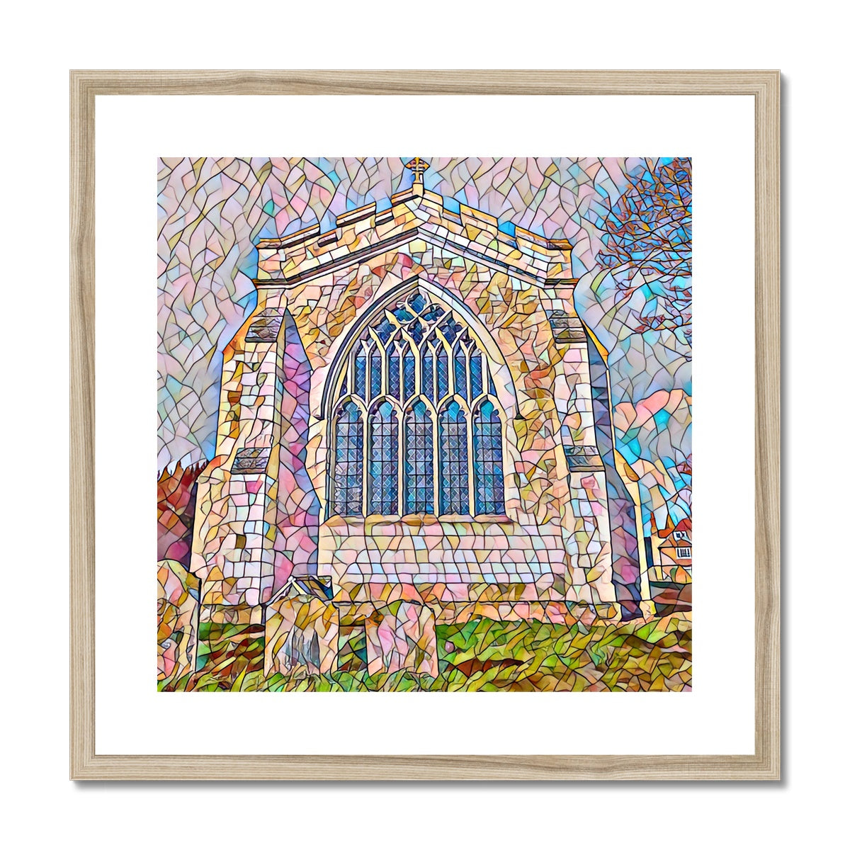 St Mary's East Face - Mosaic Framed & Mounted Print