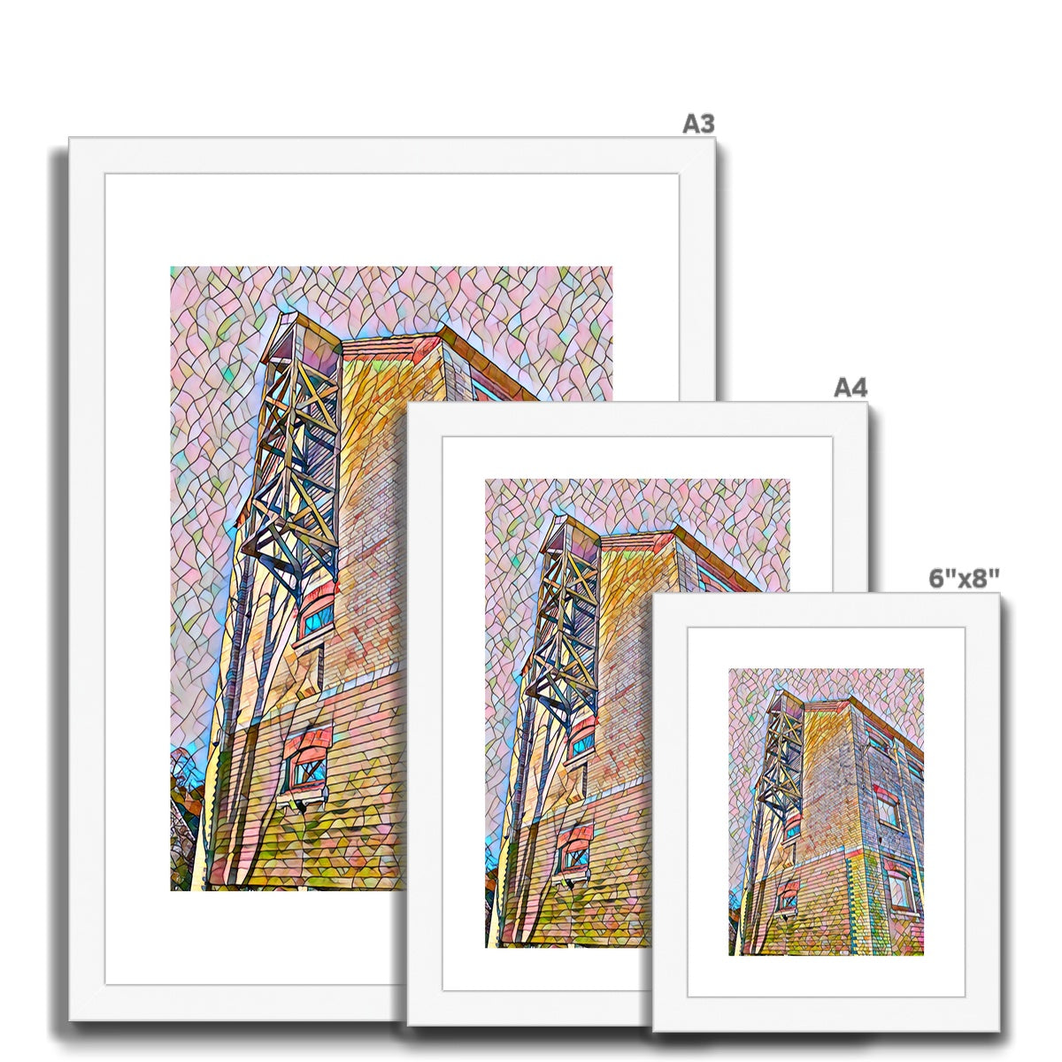 The Maltings 2 - Mosaic Framed & Mounted Print